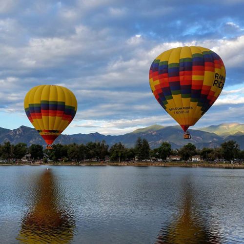 Hot Air Balloon Rides Colorado Springs Rainbow Ryders