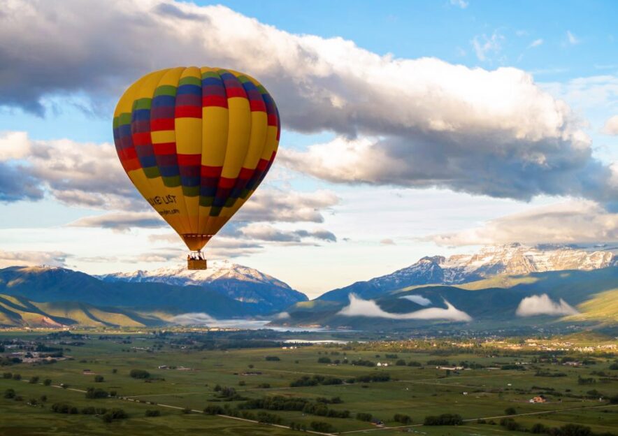 hot air balloon in park city utah