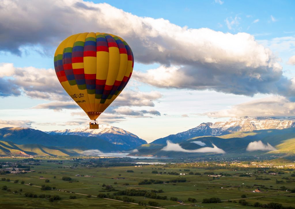 hot air balloon in park city utah