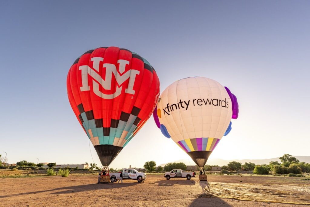 hot air balloon advertising
