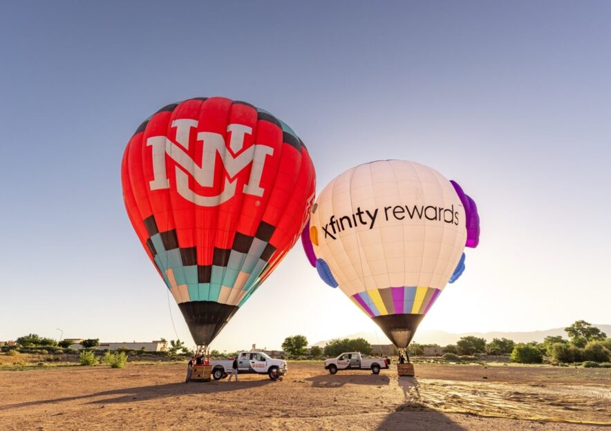 hot air balloon advertising